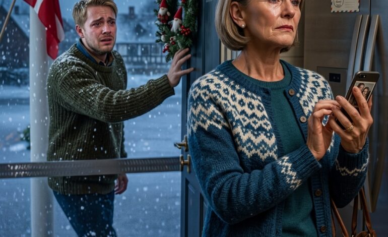 Min søn skrev: “Kom ikke hjem til os til julemiddag. Min kone vil ikke have, at du og far kommer.” Jeg smilede bare – for huset, fra udbetalingen til skødet, havde stået i mit navn i fem år. Jeg sendte en kort besked tilbage, og inden for en time stod han på min veranda, gispede og hamrede på min dør, som om verdens ende var på vej … og jeg havde stadig ikke engang åbnet den.