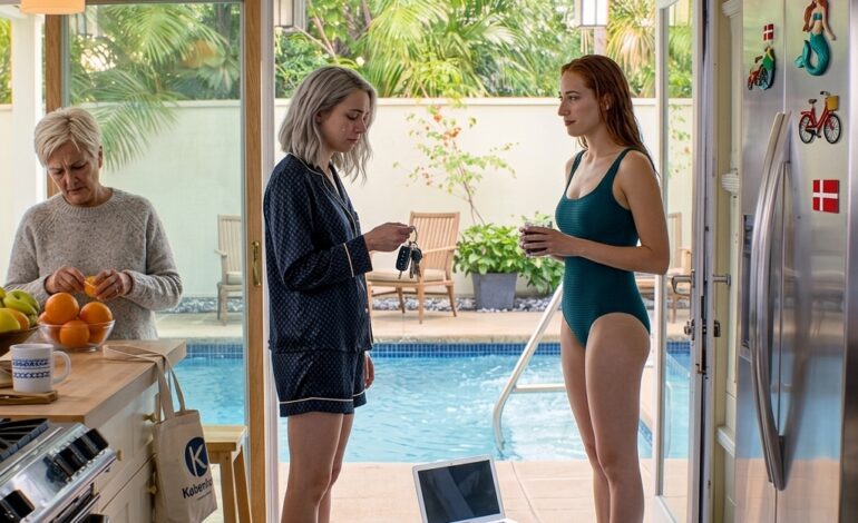 “Åh, undskyld. Jeg tabte din bærbare computer i poolen ved et uheld,” sagde min søster, mens min mor blev ved med at skrælle en appelsin, som om hun ikke lige havde set hele mit liv synke til bunds; de troede, de allerede havde vundet – med huset, testamentet og bedstefars penge – indtil jeg endelig skar den manillakuvert op, som han havde fået mig til at love ikke at røre ved, før han var væk.