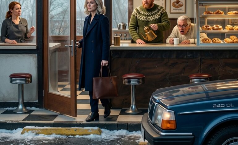 Fem år efter at en servitrice på en diner langs vejen skubbede en tallerken hen til en kvinde, der havde tolv dollars tilbage, og stille sagde: “Betal mig, når du er chefen”, rullede en sort limousine tilbage ind på den sprækkede parkeringsplads på Route 9, og kvinden, der steg ud, var der ikke til morgenmad, hun var der for at lægge en hvid kuvert på disken og stille et spørgsmål, der fik hele rummet til at blive stille.