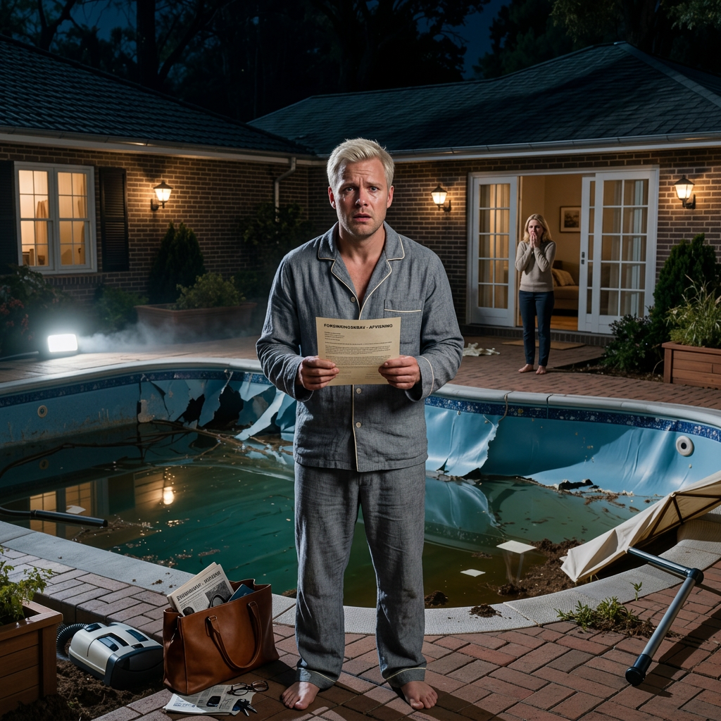 Han kaldte mig en “værdiløs igler” efter fire somre, hvor jeg havde brugt min pool som sin private klub, men da jeg kom hjem med 41.000 gallons brugt, vinylen revet op, og hans håndskrevne tilståelse fastgjort under en sten, bad min kone mig om at ringe til sin familie og slutte fred – i stedet bar jeg den besked ind i et rum og ventede, indtil den forkerte mand endelig hørte: “Lad os tale om den forretning, du har drevet på min ejendom.”