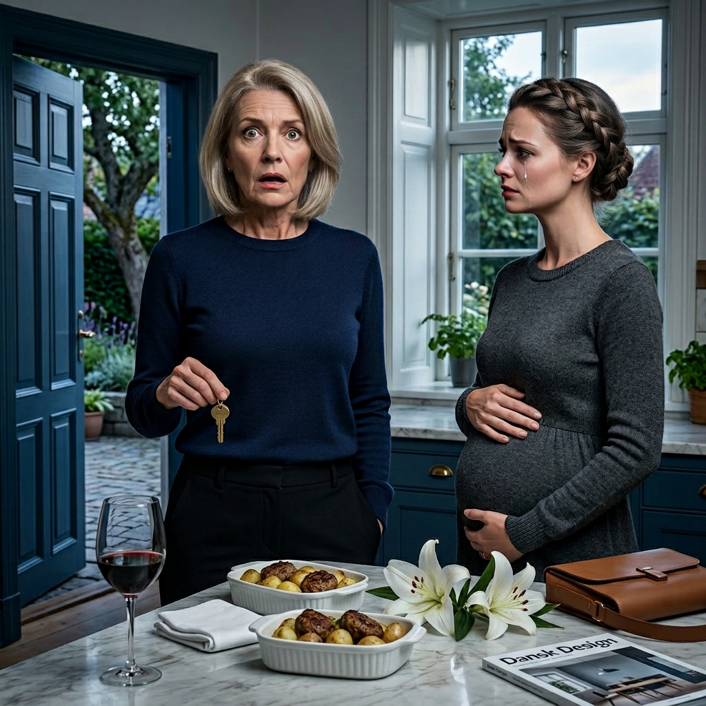 Fire dage efter jeg begravede den ægtemand, som alle kaldte perfekt, stod min søster i mit køkken, rørte ved kanten af ​​mit vinglas og sagde: “Jeg er gravid. Og det er Larrys,” netop som en skjult messingnøgle, en væg af fotografier og en låst safirhalskæde begyndte at trække mig hen imod den del af mit ægteskab, der var blevet omhyggeligt opbevaret et andet sted, hvor sandheden ikke længere høfligt ventede på at blive fundet.