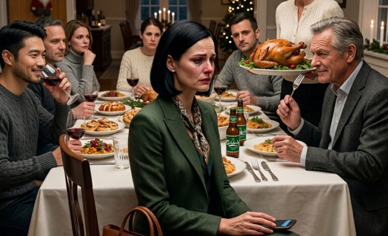 Da min far grinede: “I har ikke engang råd til et mobilhome,” hen over vores Thanksgiving-bord foran alle, bemærkede ingen telefonen vibrerende i min blazerlomme – eller beskeden om, at handlen var lukket, bestyrelsen havde stemt, og mandag morgen ville det firma, han tilbad, svare den datter, han havde brugt femten år på at kalde en fiasko.