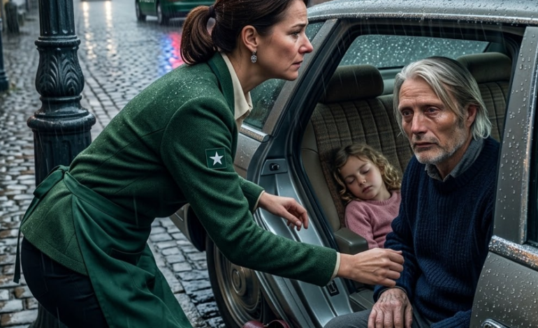 “Stig ind, lad mig køre dig hjem” – En enlig mor hjalp en ældre mand med at gå gennem regnen. Næste morgen skældte hendes chef hende ud og fyrede hende foran alle. Lige da kom den gamle mands søn ind i dineren, råbte hendes navn, og alt vendte i en retning, ingen havde forventet.