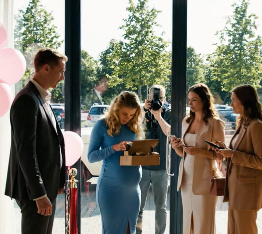 Jeg blev afvist til min søns babyshower, efter jeg hørte hans kone hviske, at jeg “ikke passede ind i stemningen”. Trækrybbet, jeg lavede til mit første barnebarn, blev behandlet som noget, der skulle opbevares i garagen, men gaven, jeg sendte bagefter, var det, der fik alle i det rum pludselig til at forstå, hvem der virkelig havde bygget deres liv op.