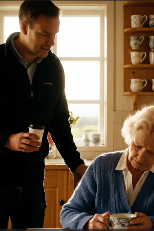 “Nu hvor din mand er død, kan vi sælge det her sted.” Min søn sagde det lige der i køkkenet, mens han holdt sin kaffe, som om han talte om et gammelt møbel, og så pegede han på væggene, loftet, haven og sagde, at huset, jeg havde boet i i 51 år, var for stort. Men da han sagde, at de gamle billeder skulle væk, så køberne kunne forestille sig deres liv her, vidste jeg, at der var noget, han bare havde fejlberegnet.