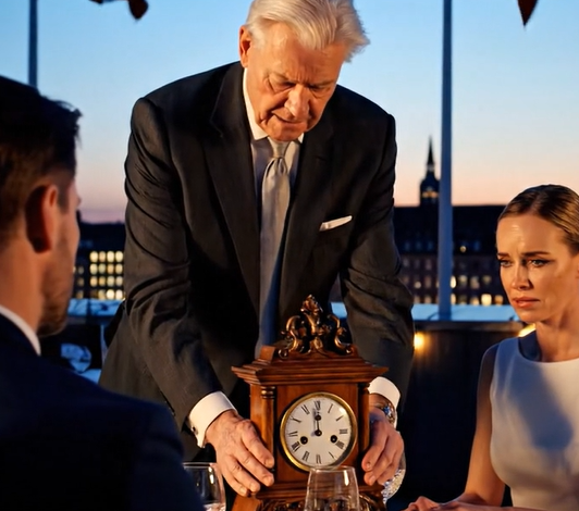 Efter min søns kone havde gennemgået mit skrivebord, kaldte min assistent rystende på mig: “Hun er stadig i baglokalet.” Jeg åbnede kamerafeedet og frøs til, da jeg så hende ved mit arbejdsbord, hvor hun vendte den ene ting, min afdøde kone havde bedt mig om at gemme sikkert indtil den rigtige aften. Jeg sagde ingenting den dag, men da jeg tog uret med til aftensmad, varede hendes smil ikke to sekunder.