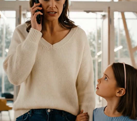 Under en shoppingtur greb min 8-årige fat i min hånd og trak mig hurtigt ind på toilettet. Inde i en lille bås lænede hun sig ind og hviskede: “Shh! Rør dig ikke – se!” Jeg bøjede mig ned for at se – og blev helt stille. Jeg græd ikke. Jeg tog affære. Tre timer senere var min svigermor…