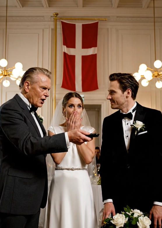 Til min datters bryllup erstattede min svigersøn min plads med en skraldespand og kaldte det en joke. Gæsterne grinede. Min datter stod der og lod det ske. Så rakte jeg ned i min jakke efter den ene ting, han aldrig havde planlagt.