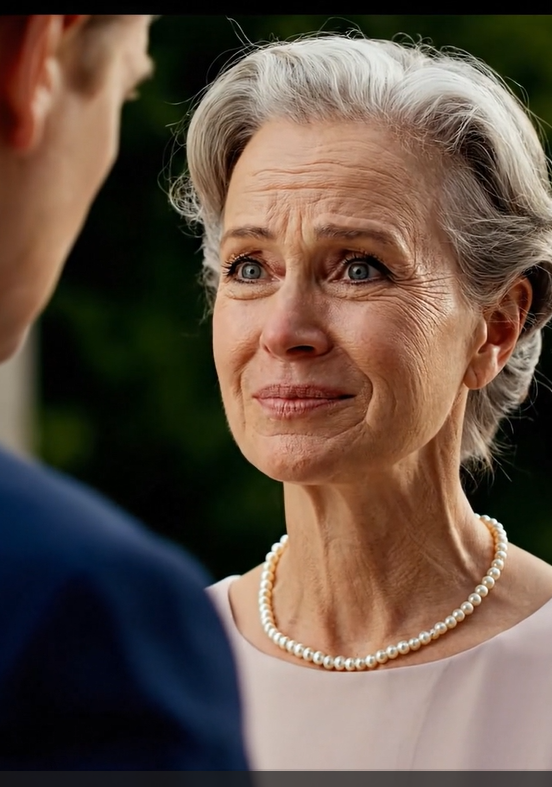 Jeg var til mit barnebarns bryllup, og min søn stoppede mig ved døren: “Mor, dit navn står ikke på listen.” Jeg sagde til ham: “Det er okay, søn.” Så gik jeg hjem, åbnede en låst skuffe og fik min advokat til at sende et brev til ham den næste morgen.