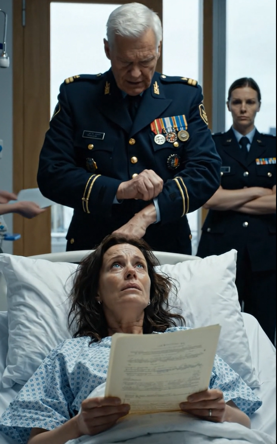 Min familie stod ved min hospitalsseng og behandlede mit liv som papirarbejde, og lige da jeg indså, hvor langt de egentlig var villige til at gå, kom en firestjernet admiral ind, smøgede ærmet op og ændrede hele rummet, før han overhovedet hævede stemmen.
