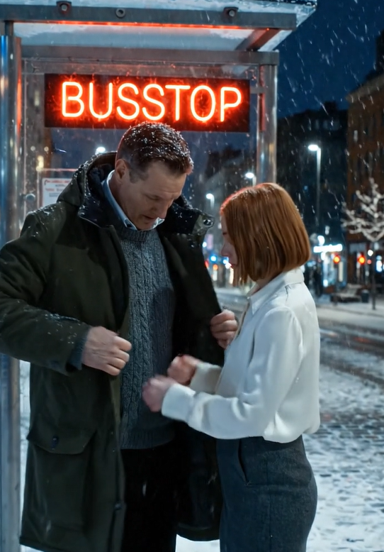 Jeg gav min eneste jakke til en iskold kvinde ved et busstoppested på Manhattan og troede, at natten ville ende der; tre dage senere fandt nogen mig, stillede et stille spørgsmål om hende, og næste morgen stod jeg på kanten af ​​et liv, jeg ikke længere genkendte.