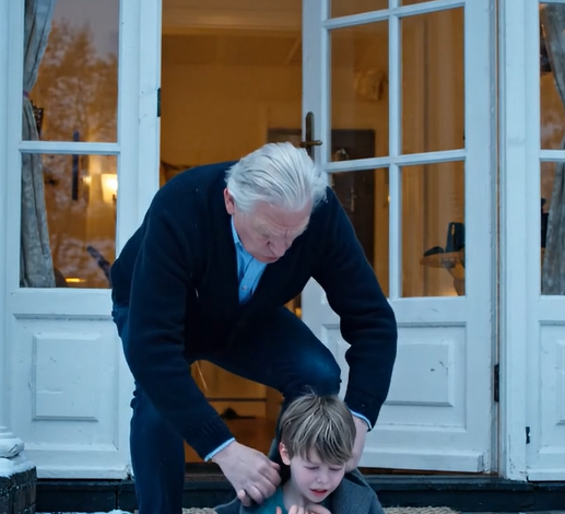 “Hvorfor blev mit barnebarn efterladt derude i kulden?” spurgte jeg, da jeg uanmeldt ankom til min søns hus på Thanksgiving og fandt mit barnebarn rystende ved døren i T-shirt og shorts i 10°C, mens min søn og resten af ​​familien sad ved et varmt julebord. Jeg gik direkte ind i spisestuen, kiggede mig omkring ved bordet, og det, jeg sagde derefter, gjorde hele rummet tavst.
