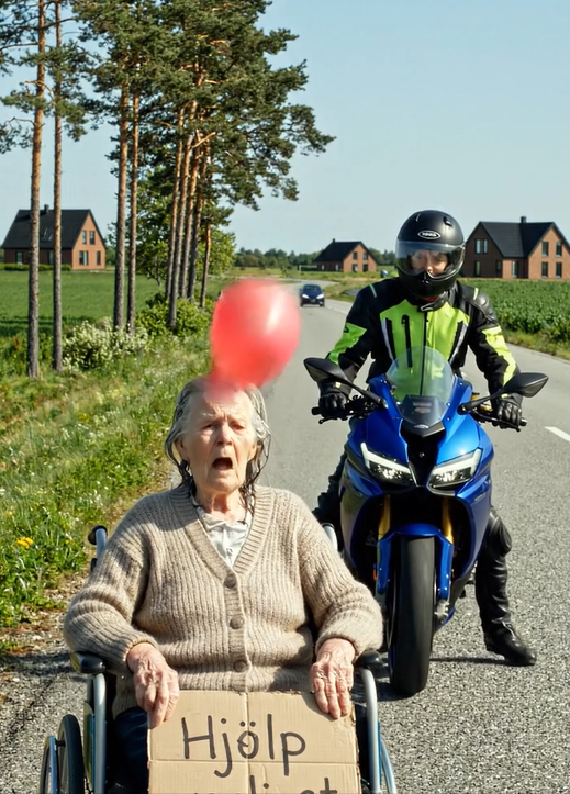 REN ONDSKAB! EN MOTORCYKLISTER YDMIGGER EN ÆLDRE KVINDE I KØRESTOL MED EN GRUSOSM “GAVE” OG ENDER MED AT MODTAGE SIT LIVS BLODIGESTE LEKTION
