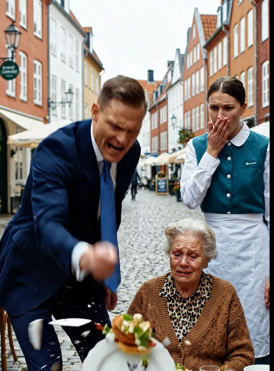 Han ydmygede en ældre kvinde for at være “fattig”! Han kaldte hende en “mor” og smed hendes mad væk… Han vidste ikke, at hans søn var den farligste mand i landet!
