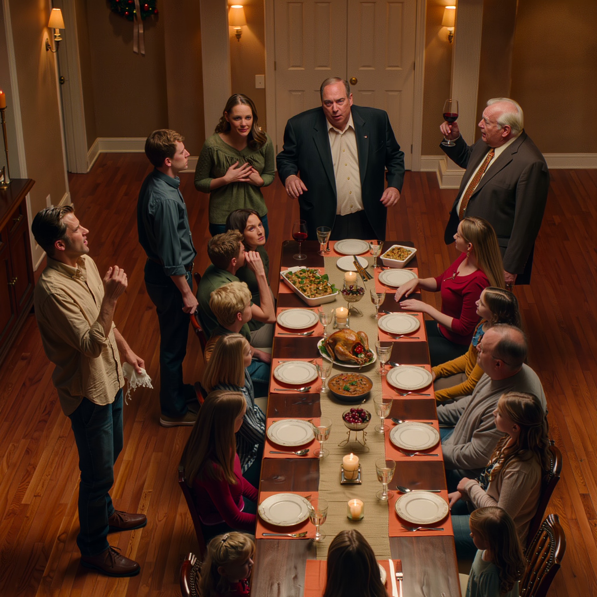 Ved Thanksgiving-middagen løftede min far sit glas og sagde: “Hvis du forsvandt i dag, ville vi nok fejre det,” men han vidste ikke, at den stille datter, han kaldte en fiasko, havde reddet sit hus, betalt sin gyldne søns gæld og båret på en hemmelighed så stor, at én gulnet kuvert ville få ham til at tie stille foran 22 mennesker ved familiebordet.