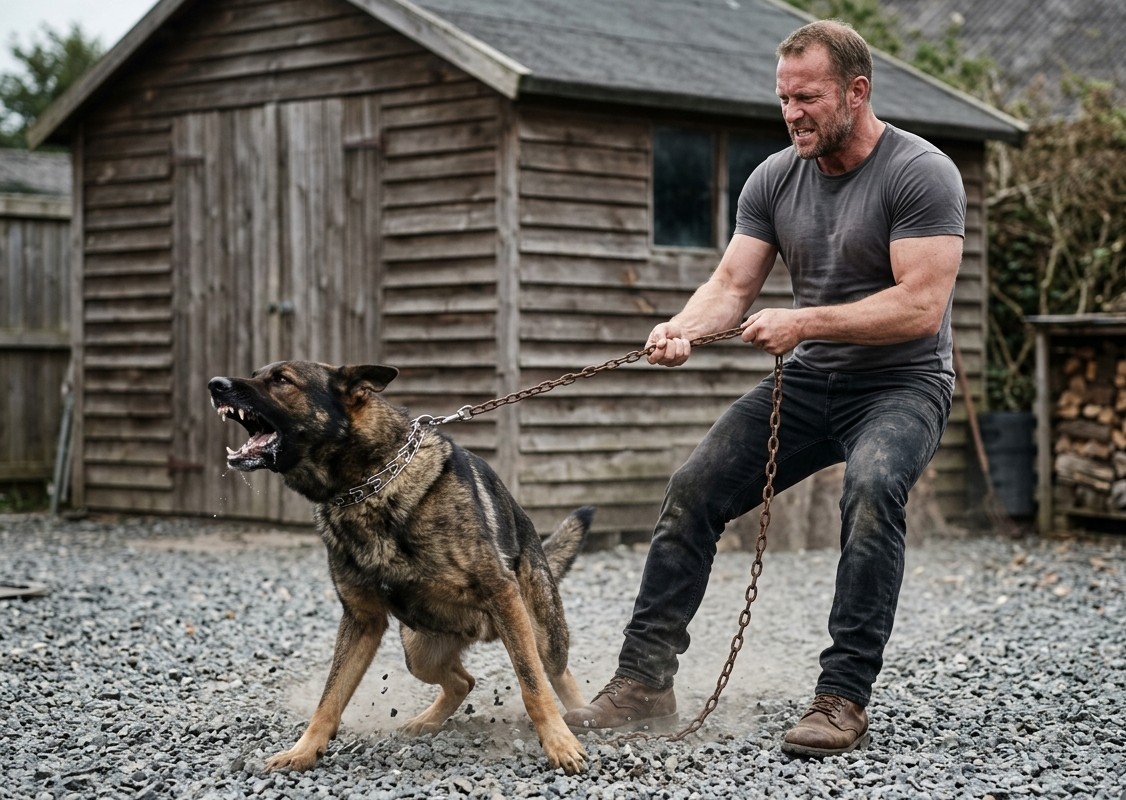 Alle i nabolaget troede allerede, at hunden var blevet skør og bare vogtede en tom lade. Men da jeg så hunden med mine egne øjne, forstod jeg det: hunden vogter ikke … den prøver at komme ind.