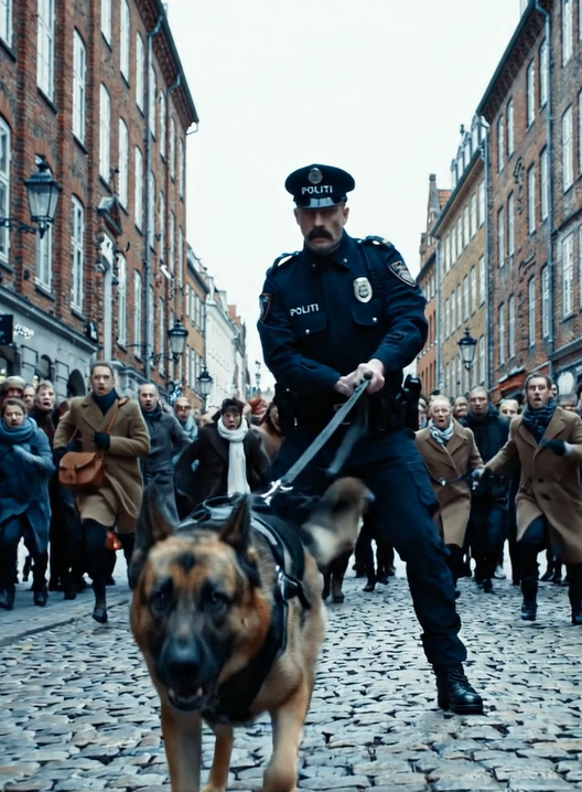 TERROR I GADERNE! En femårig dreng bliver angrebet af en politihund, mens en menneskemængde ser på uden at gøre noget.