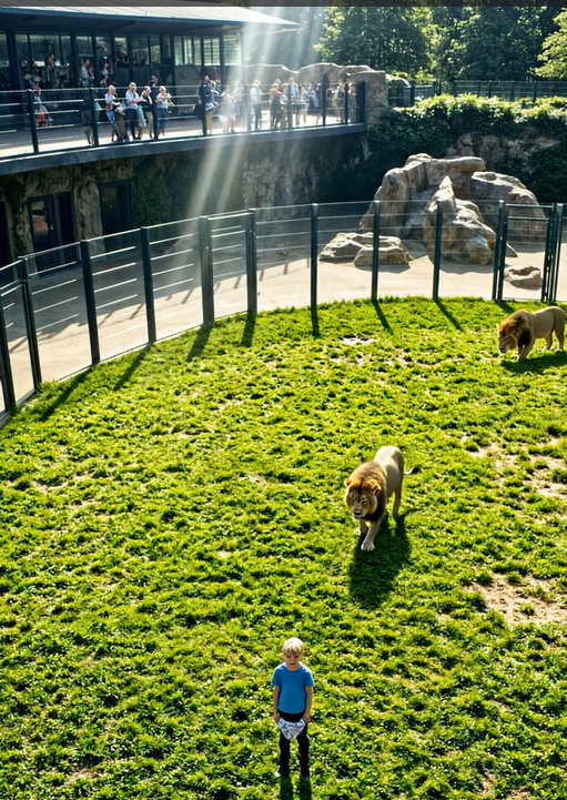 BLOD OG TÅRER I ZOO! Et barn falder ind i den dræbende løves indhegning, og det, der skete derefter, vil efterlade menneskeheden TAMLØS.