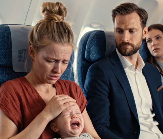 På timpul unui zbor lunge, un copil plângea fără oprire în avion, deranjând toți pasagerii, iar mama lui săracă încerca fără succes să-l liniștească; un șeic influent, cu o expresie nemulțumită, bl.a. observat mult timp, iar apoi a făcut brusc asta…
