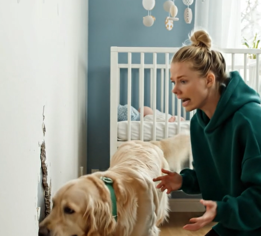 Min hund begyndte rasende at kradse i væggen bag min otte måneder gamle datters tremmeseng: først troede jeg, at han bare var ved at blive skør, men da jeg kiggede ind i væggen, fandt jeg noget virkelig skræmmende.