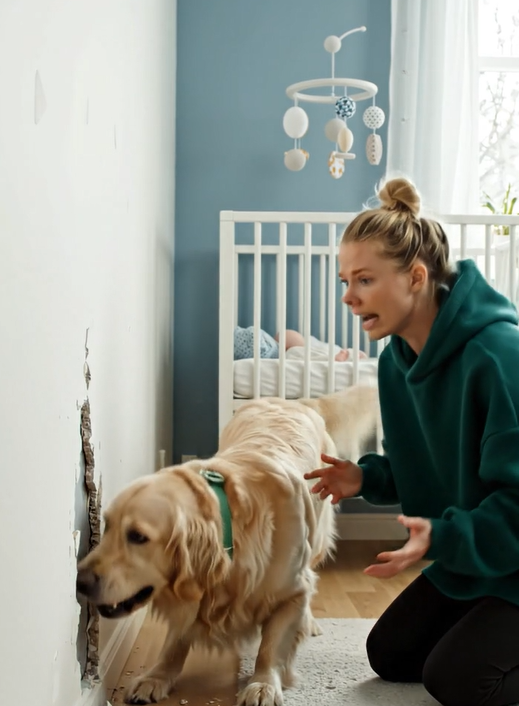 Min hund begyndte rasende at kradse i væggen bag min otte måneder gamle datters tremmeseng: først troede jeg, at han bare var ved at blive skør, men da jeg kiggede ind i væggen, fandt jeg noget virkelig skræmmende.