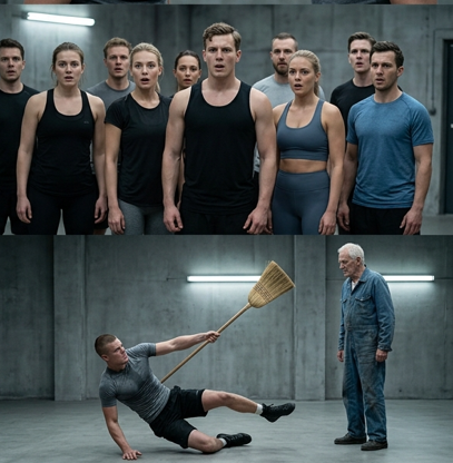 I fitnesscentret besluttede en ung atlet sig for at gøre grin med en ældre omsorgsperson og ydmyge ham foran alle, men han kunne ikke engang forestille sig, hvordan denne gestus ville ende for ham.