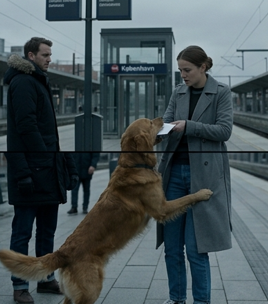 Ved sporvognsstationen hoppede en herreløs hund på en ung kvinde og gav hende en hvid kuvert, som hun havde holdt i munden indtil da: da hun åbnede den, var pigen fuldstændig chokeret over, hvad der var indeni.