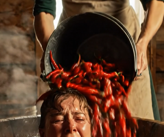 Jeg giftede mig med den person, jeg elskede fra en rig familie, men efter bryllupsnatten blev jeg tvunget til at bade i røde chilipeber: dette varede i næsten en måned, og en dag besluttede jeg mig for at finde ud af årsagen til dette mærkelige ritual – og jeg var fuldstændig chokeret.