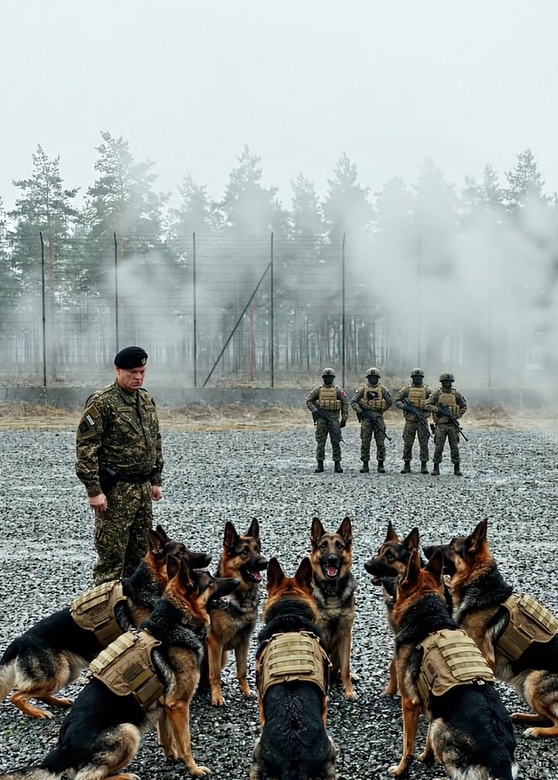 En officer på en flådebase beordrede femten servicehunde til at angribe en pige, angiveligt for at lære hende en lektie, men i stedet omringede hundene hende pludselig, og så skete der noget uventet.
