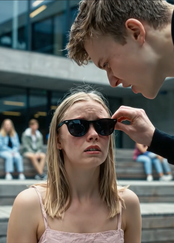 Hendes klassekammerater lo af den blinde pige og forsøgte endda at tvinge hendes briller af, men ingen af ​​dem kunne have forestillet sig, hvad der ville ske et par minutter senere.
