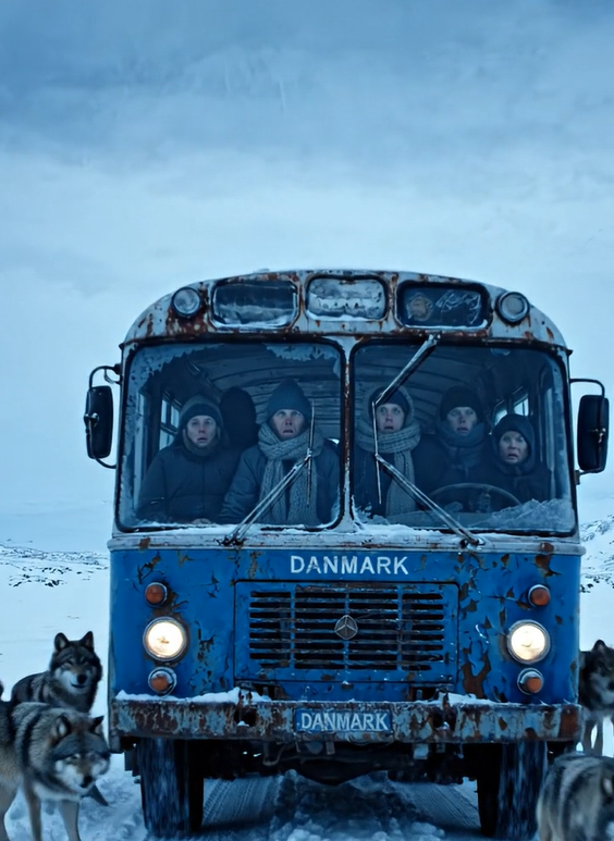 En flok ulve omringede bussen, men rovdyrene angreb ikke: passagererne så med rædsel på de vilde dyrs handlinger, men det, der skete derefter, chokerede alle.