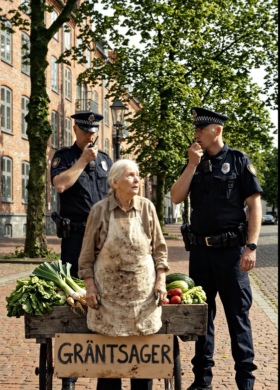Politiet beslaglagde en gammel kvindes grøntsagsbod og anholdt hende – men det, der skete derefter, chokerede hele gaden.