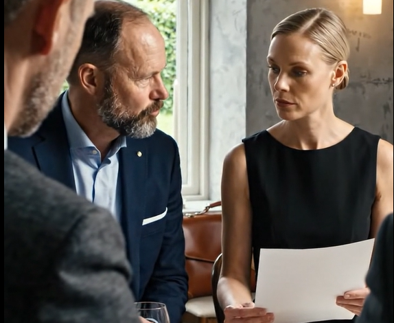 Den paniske hotelejer ledte efter en kvinde til at spille rollen som hustru for en aften, til en vigtig middag, og valgte en af ​​sine stuepiger til dette og beordrede hende til at tie stille og bare nikke; men hvad en almindelig pige gjorde, chokerede alle.