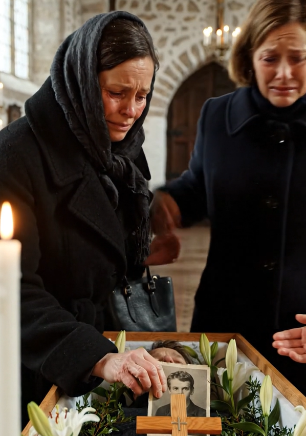 Enken lagde i hemmelighed et fotografi af sin elskerinde i sin mands kiste: og et par dage senere skete der noget, som hele landsbyen huskede i lang tid.