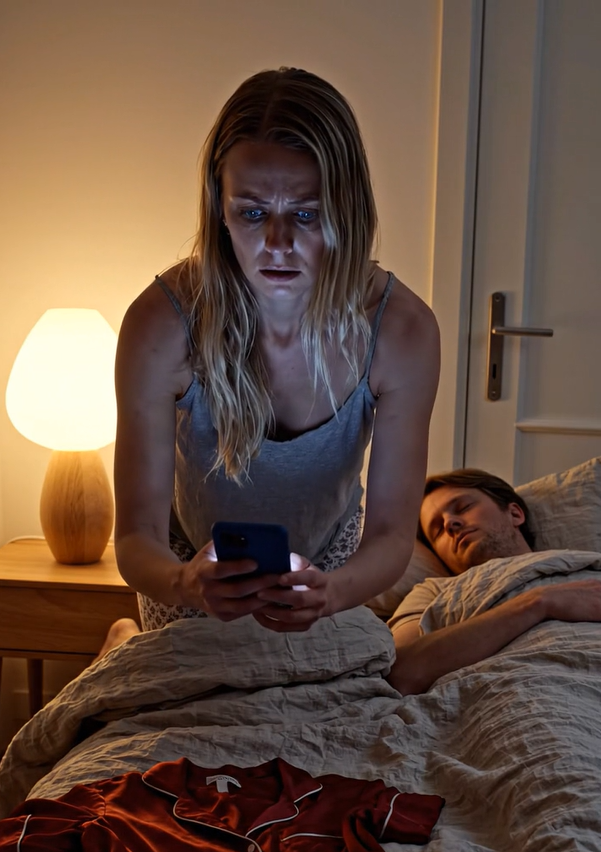 Jeg bøjede mig ned for at lægge min sovende mands telefon på, som ledte efter ferier til os, inden han gik i seng: telefonen låste sig ved et uheld op, og det, jeg så på skærmen, skræmte mig virkelig.