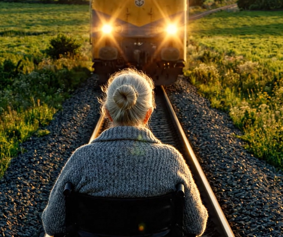 Deres børn kastede, på grund af arven, deres handicappede mor foran et allerede nærgående tog — men i sidste øjeblik skete der noget, som ingen havde forventet.