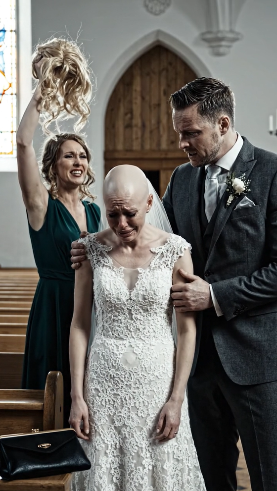 Under brylluppet kom min svigermor hen til mig og rev min paryk af, så hun viste alle gæsterne mit skaldede hoved; men så skete der noget uventet.