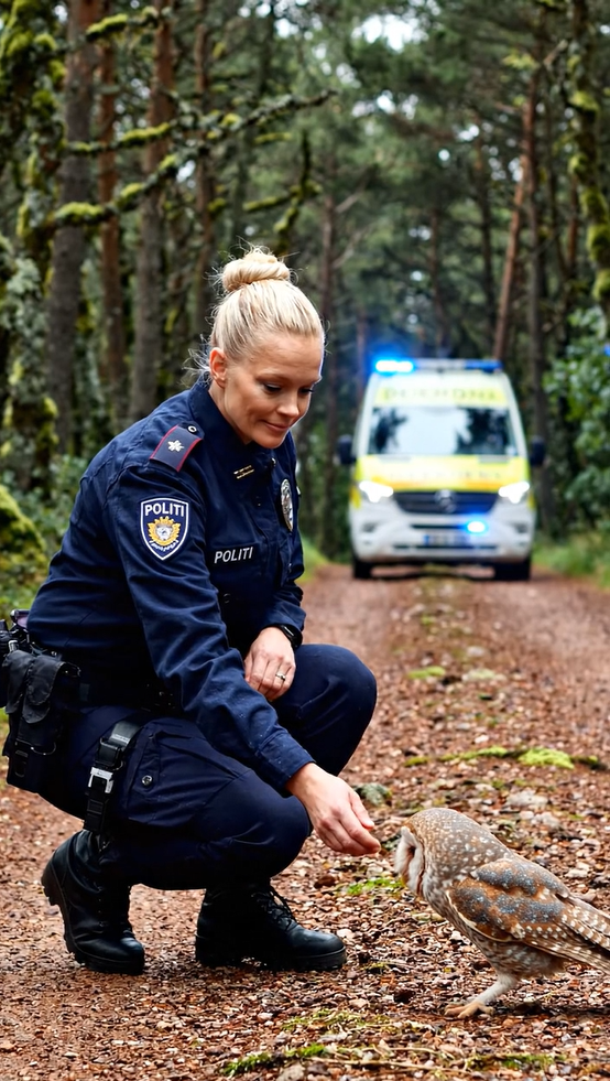 En ugle ramte ruderne på biler, der kørte på en trafikeret vej, hvilket forårsagede kaos