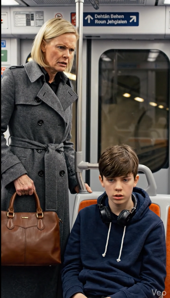 “Lærte de dig ikke at respektere de ældre?!” råbte en kvinde i metrovognen, men teenagerens svar chokerede alle.