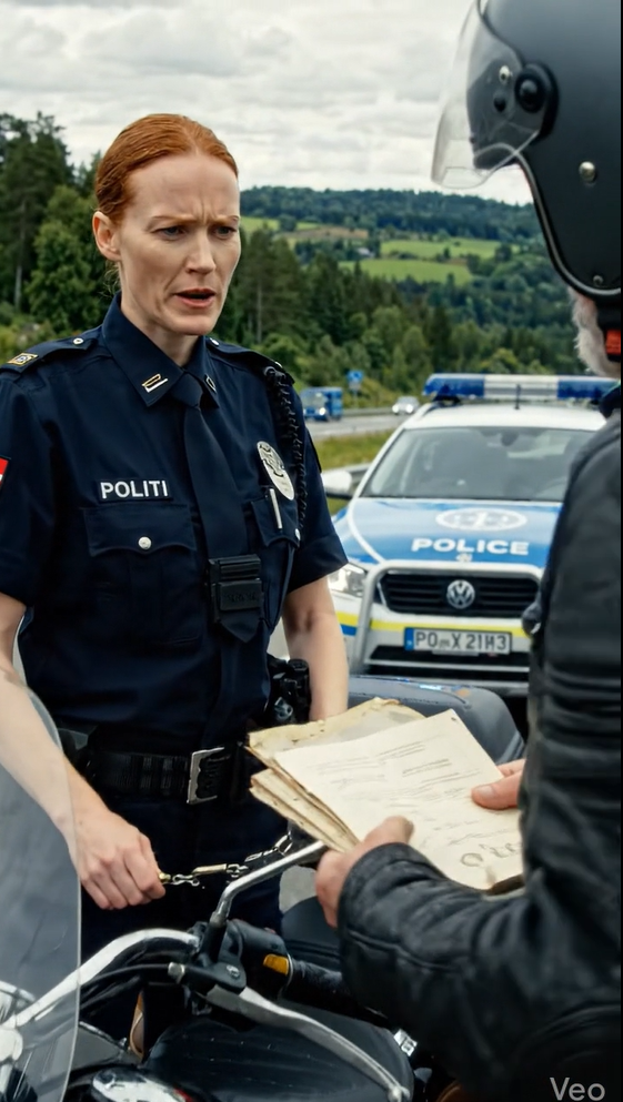 Betjenten anholdt motorcyklisten, men da det blev afsløret, hvem motorcyklisten egentlig var, var de begge i chok.
