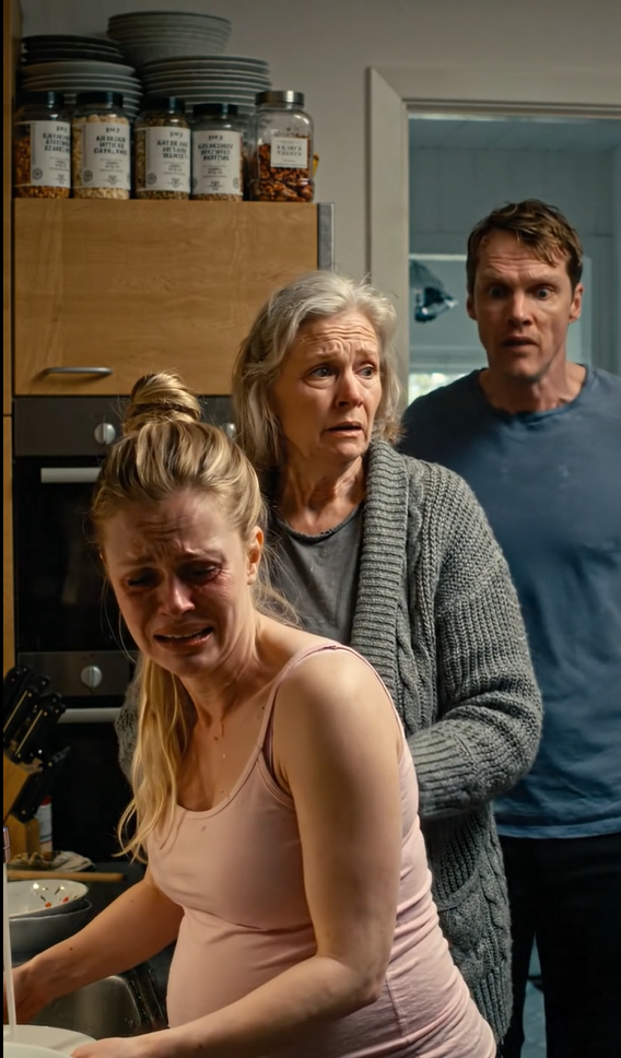 Jeg vågnede om natten og så min mor i køkkenet, der behandlede min gravide kone – jeg gjorde noget, der straks chokerede dem begge.