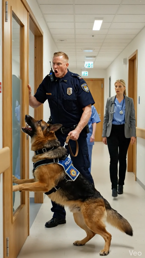 Politihunden bevægede sig ikke fra indgangen til afdelingen, før den tvang politibetjenten, der ankom med den, til at åbne døren, og efter døren åbnede sig, og de så, hvad der var indeni, frøs alle til af chok.