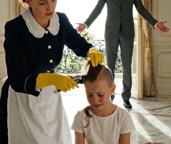 Millionæren kom hjem og var vidne til, at hans husholderske klippede sit barns hår fuldstændigt af, og det, millionæren opdagede, chokerede ham straks.