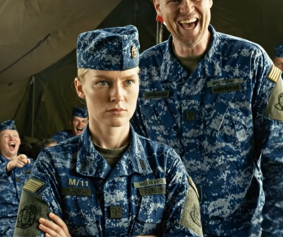 Alle i gruppen, uden at kende den nyankomne, begyndte at joke med ham, men da han talte, frøs alle til.