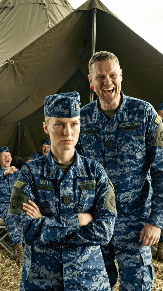 Alle i gruppen, uden at kende den nyankomne, begyndte at joke med ham, men da han talte, frøs alle til.