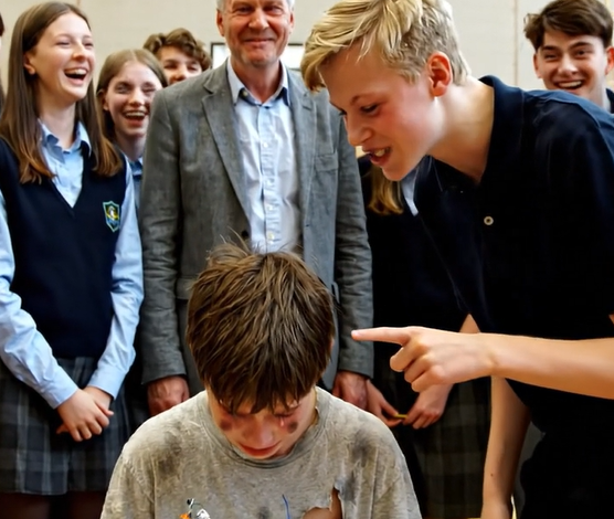Milliardærens søn hånede sin klassekammerat foran alle, men det, der skete et øjeblik senere, chokerede hele klassen.