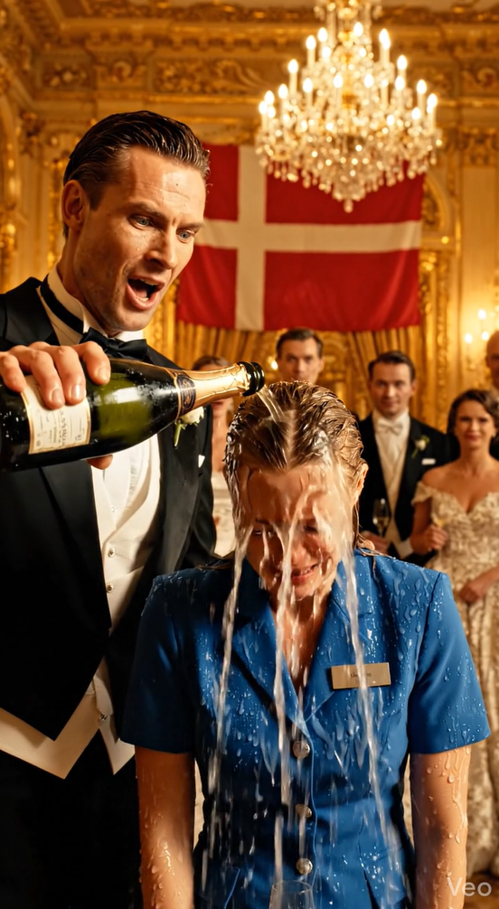 En mand hældte en drink over en rengøringsdame uden at genkende hende, og blot ti minutter senere skete der noget, der chokerede alle tilstedeværende.