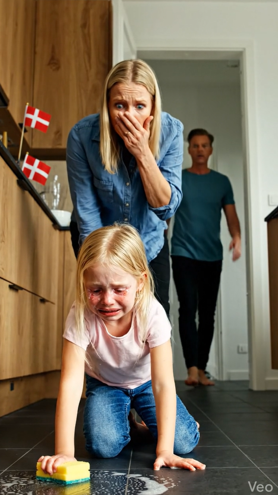 Barnepigen fik altid det lille barn til at moppe gulvet: Men en dag, da barnets far kom hjem og så dette syn, blev han chokeret over synet.