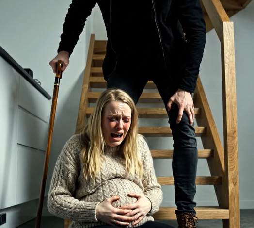 Blind, gravid og blødende på det iskolde køkkengulv, følte jeg hans støvle knuse min telefon, før den kunne ringe 112. “Skrig alt, hvad du vil, din blinde kælling,” knurrede han og sparkede mine ribben. “Disse lydtætte vægge vil begrave dig og den byrde i stilhed.” Gennem smerten smilede jeg og rørte ved den skjulte redningsring på min finger. Hans tilståelse var lige gået live – til mafiabossen, han havde stjålet fra. Så eksploderede hoveddøren. – Sande historier