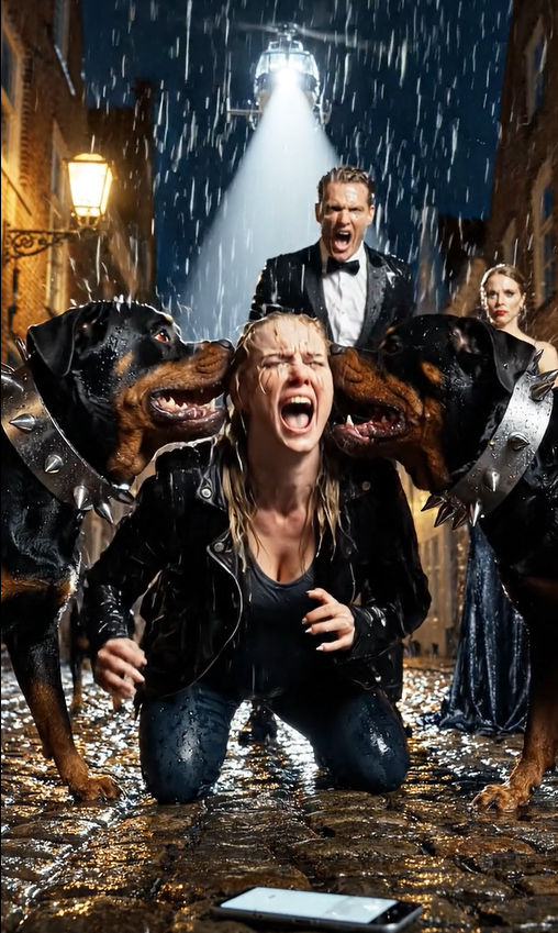 Jeg følte hans hænder skubbe mig hen imod de knurrende rottweilere, min gravide mave dirrede. “Hun ved for meget,” hviskede hans elskerinde.